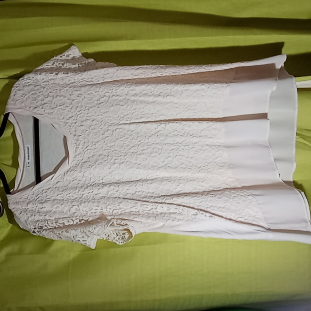 Maurices Women's Cream Lace Top